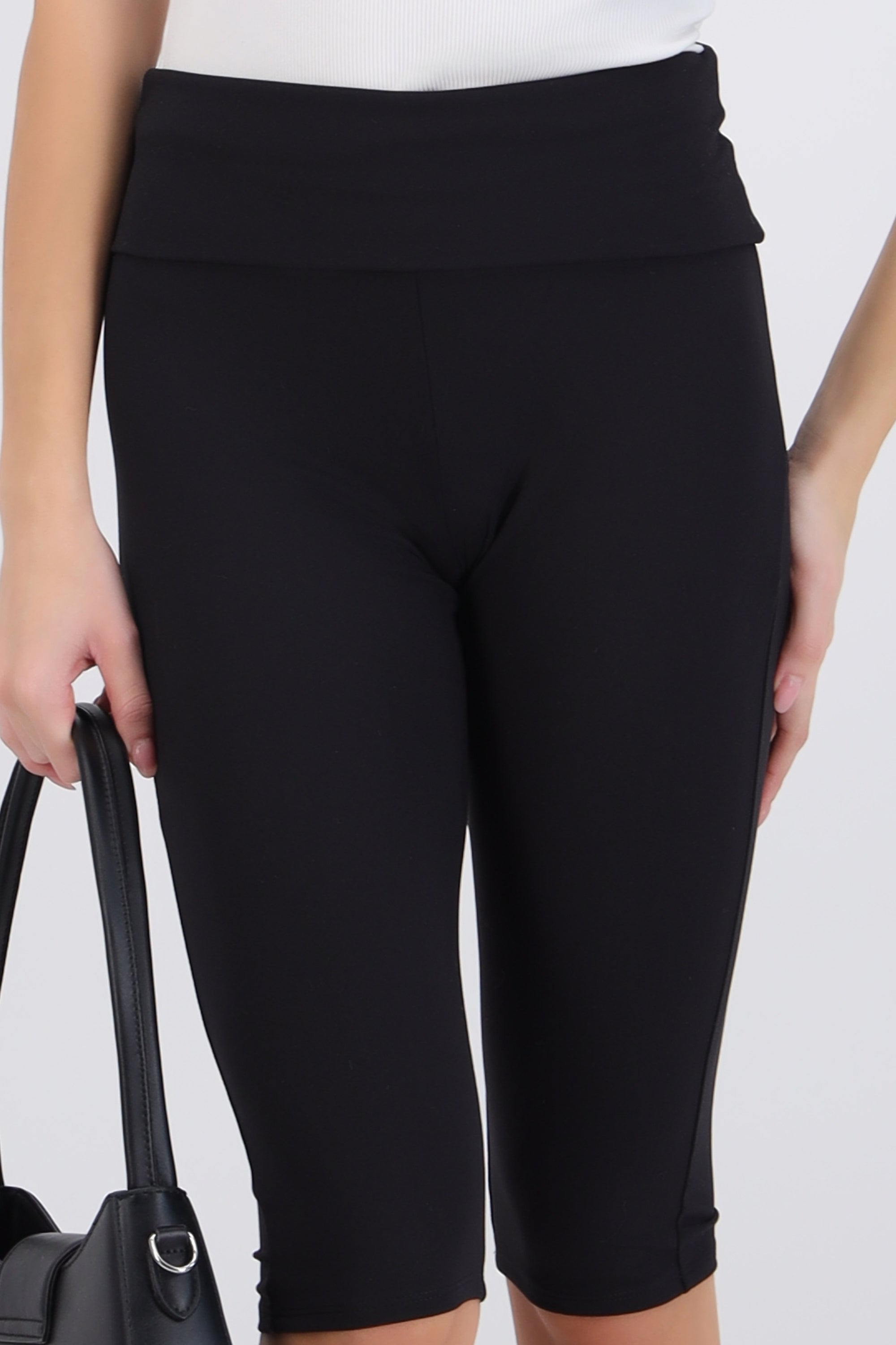 Leggings capri detalle doblez