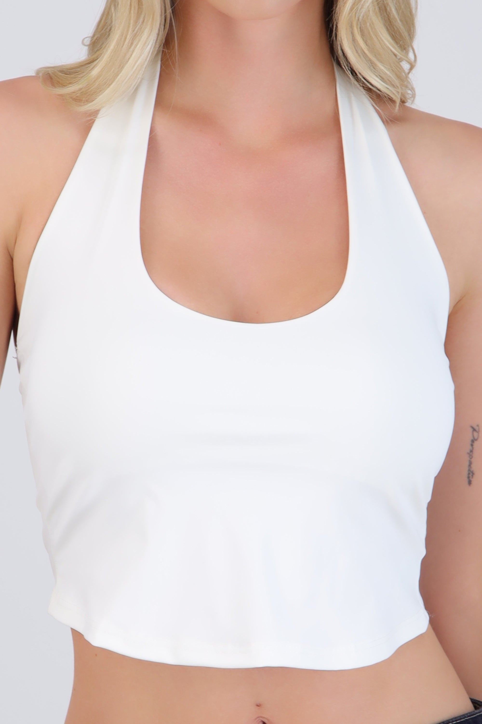 Top halter liso