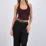 Top halter liso