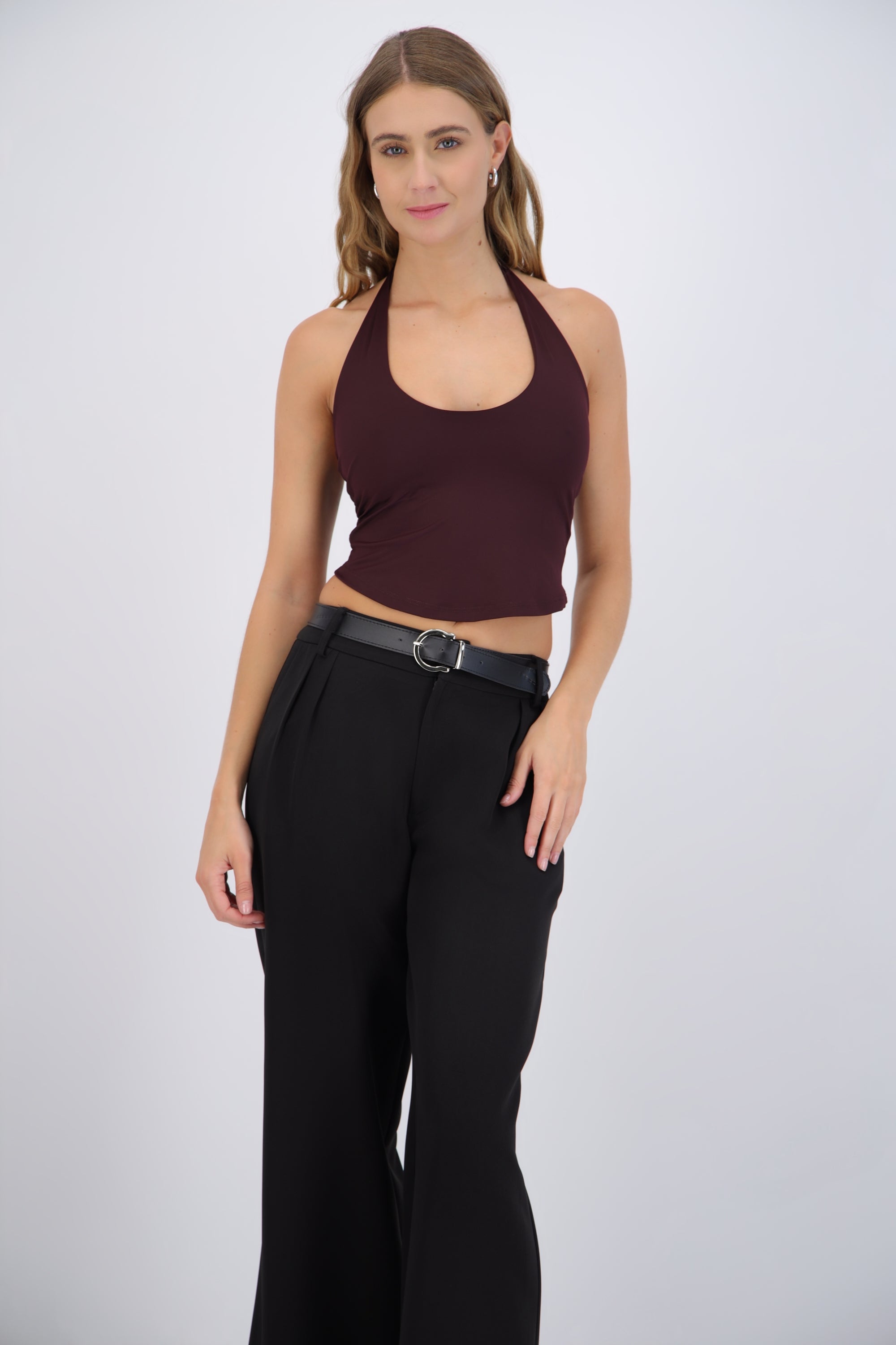 Top halter liso