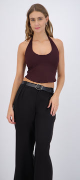 Top halter liso