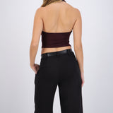 Top halter liso