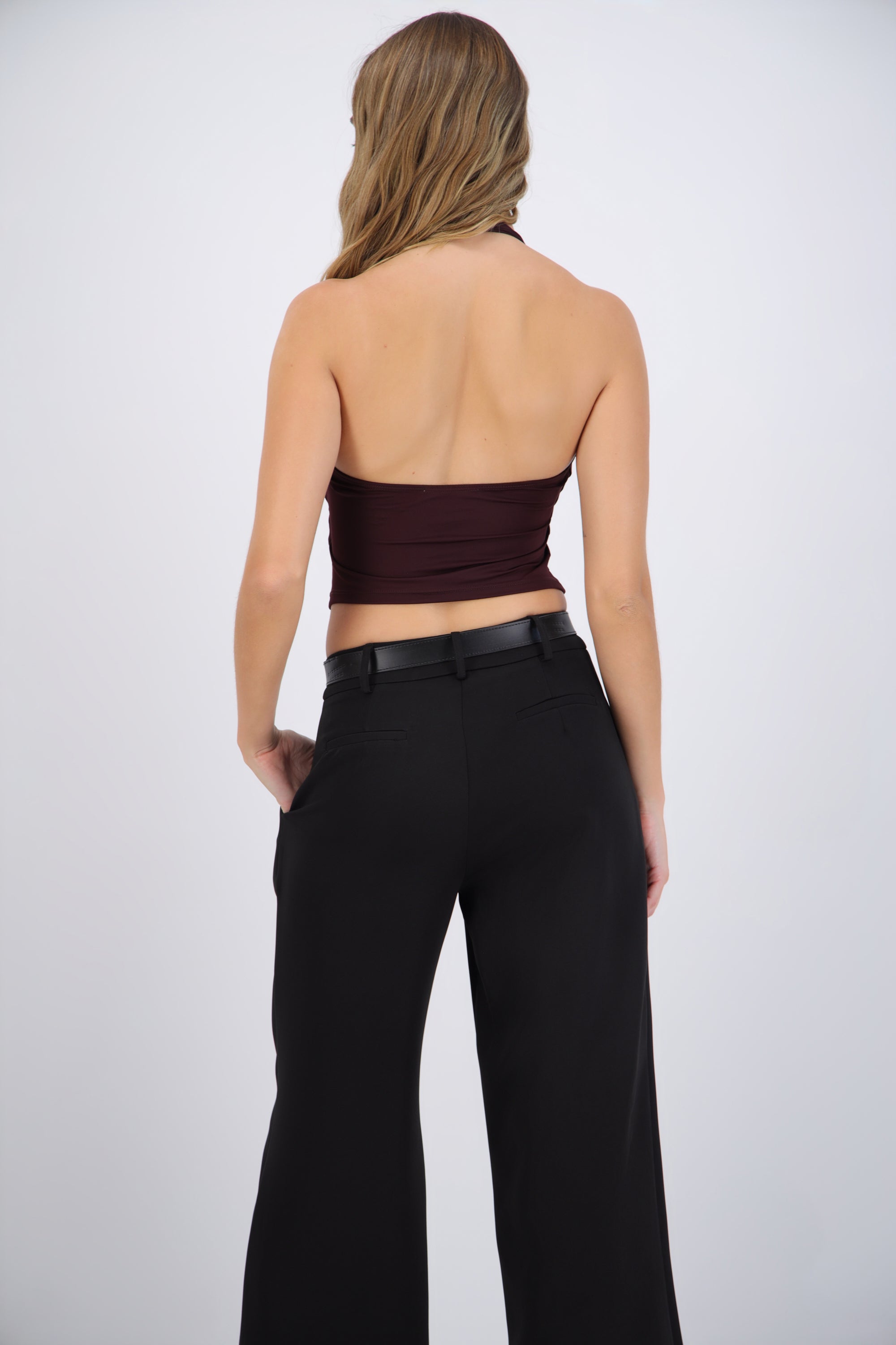 Top halter liso