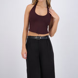 Top halter liso