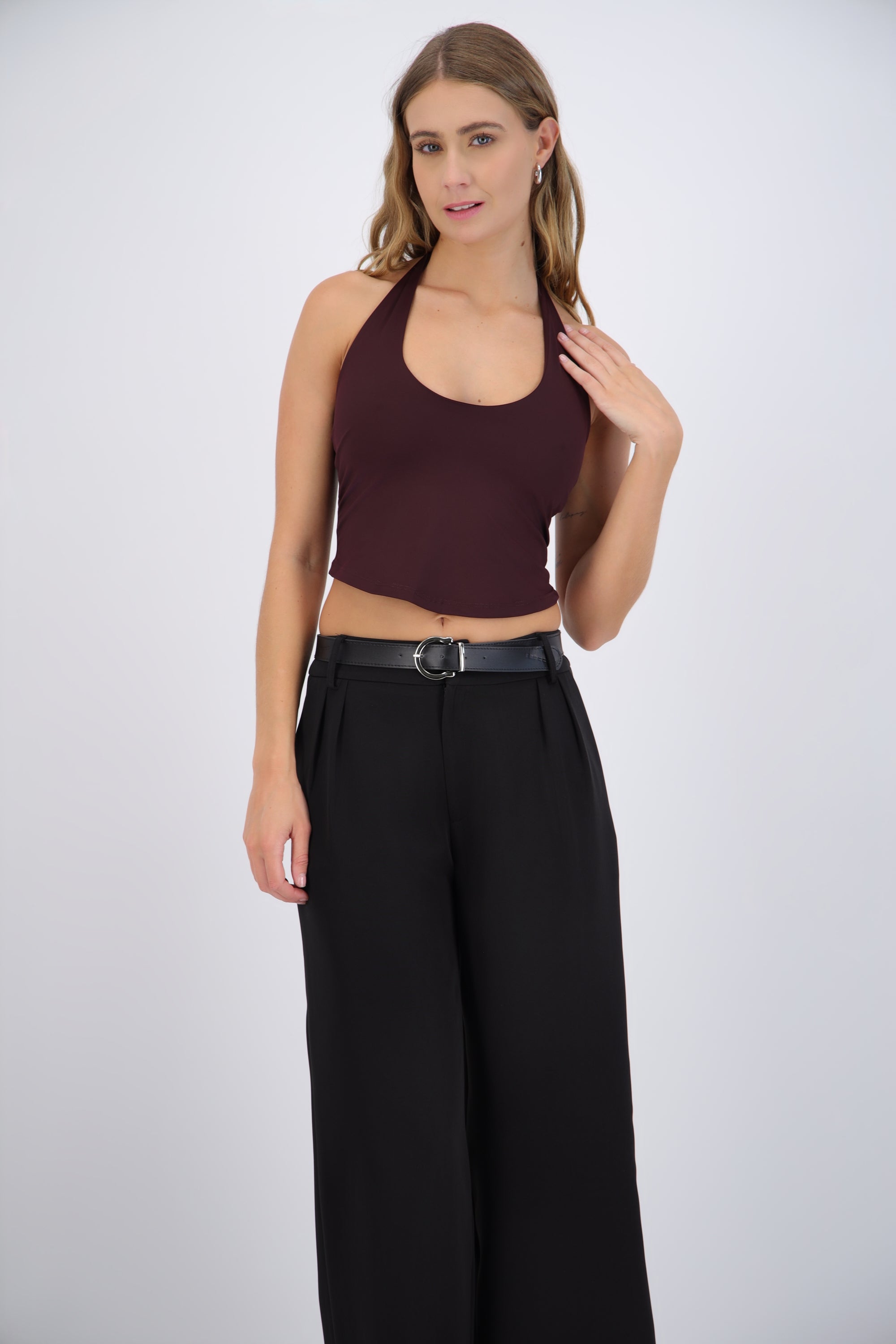 Top halter liso
