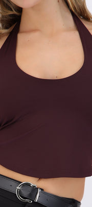 Top halter liso