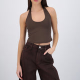 Top halter liso