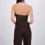 Top halter liso