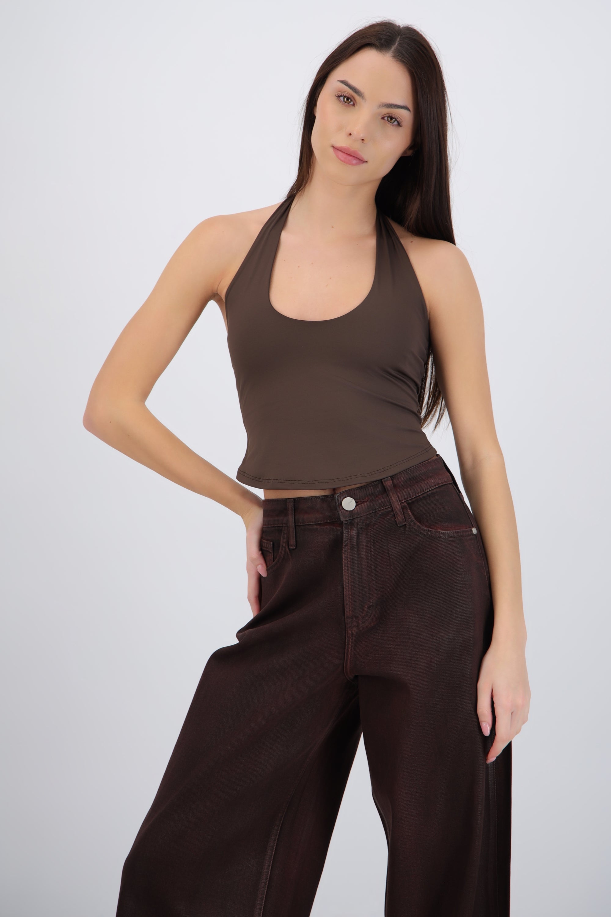 Top halter liso