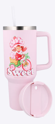 Termo con popote rosita fresita 1.2l
