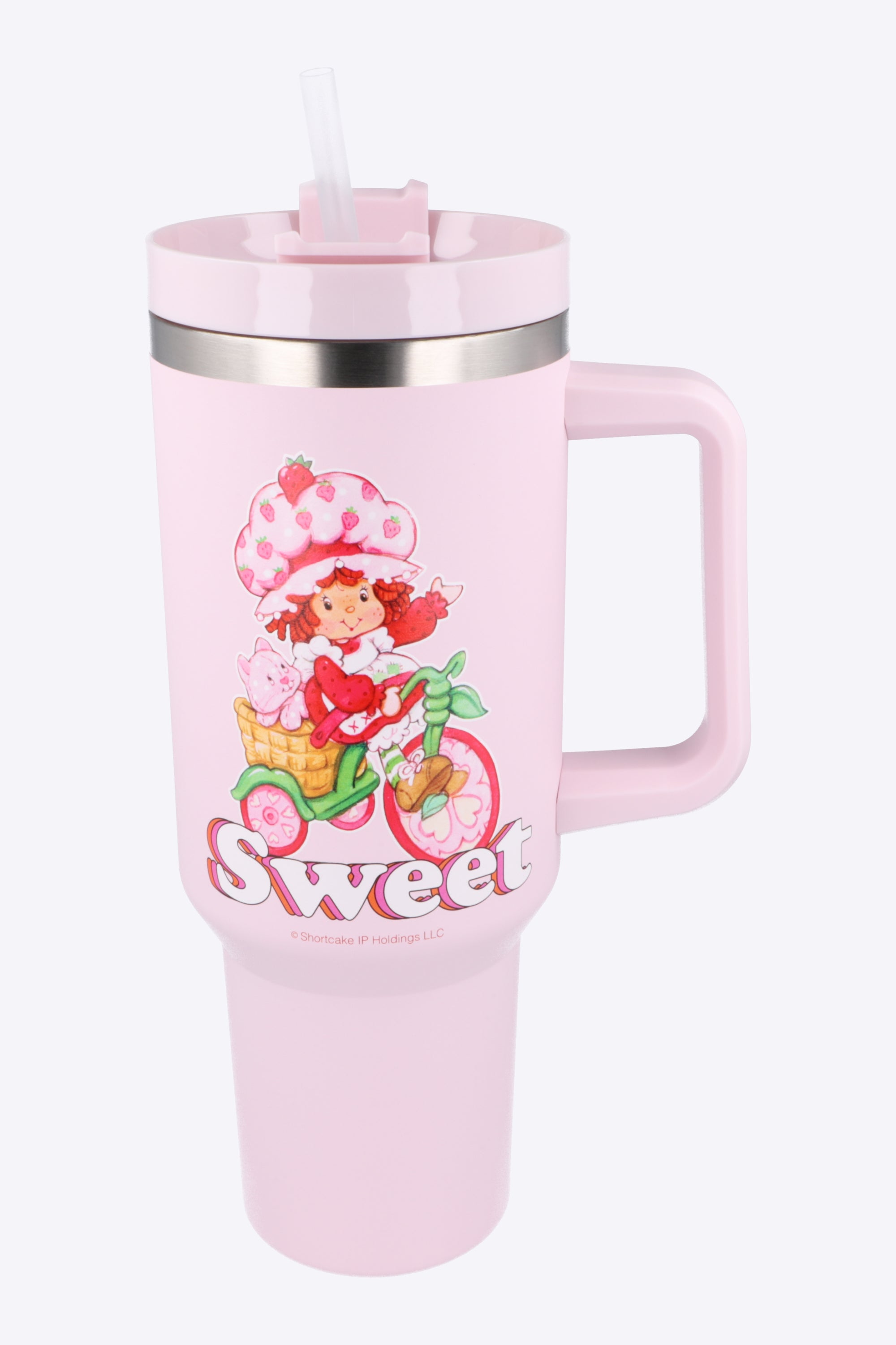 Termo con popote rosita fresita 1.2l