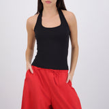 Top halter liso