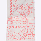 Pañuelo print suluetas conchitas