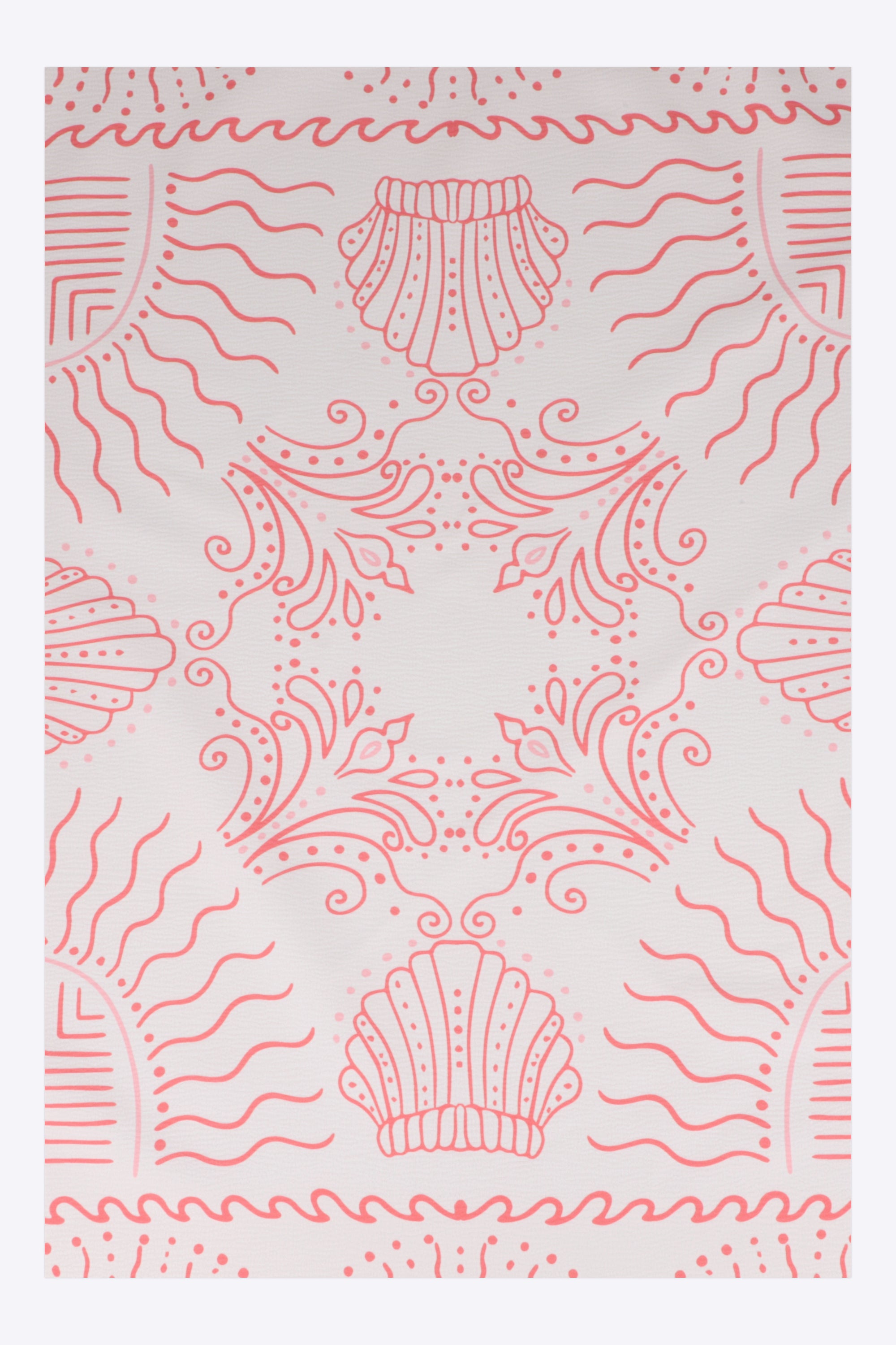 Pañuelo print suluetas conchitas
