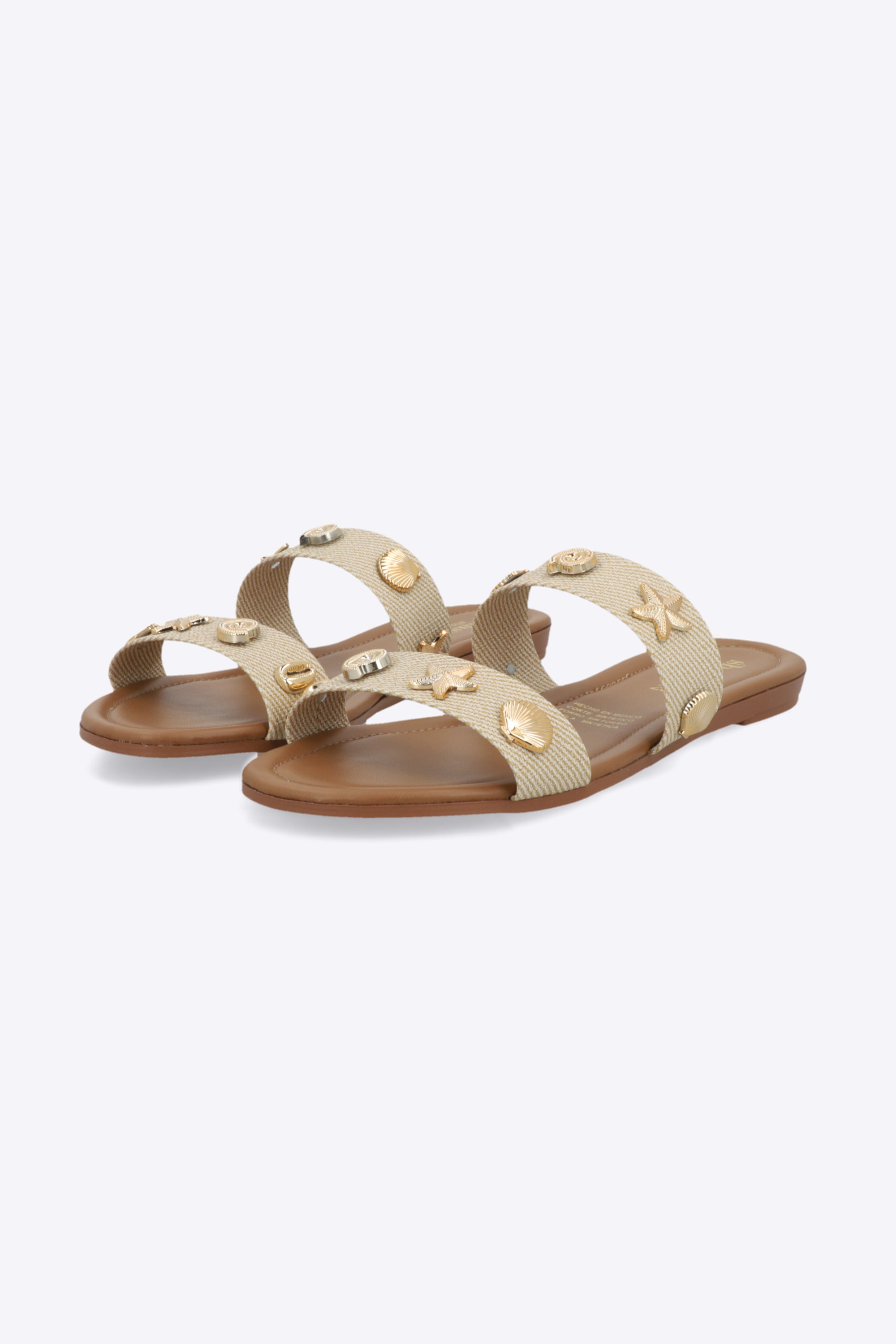Sandalia dos tiras yute mar
