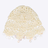 Beanie tejido concha carey