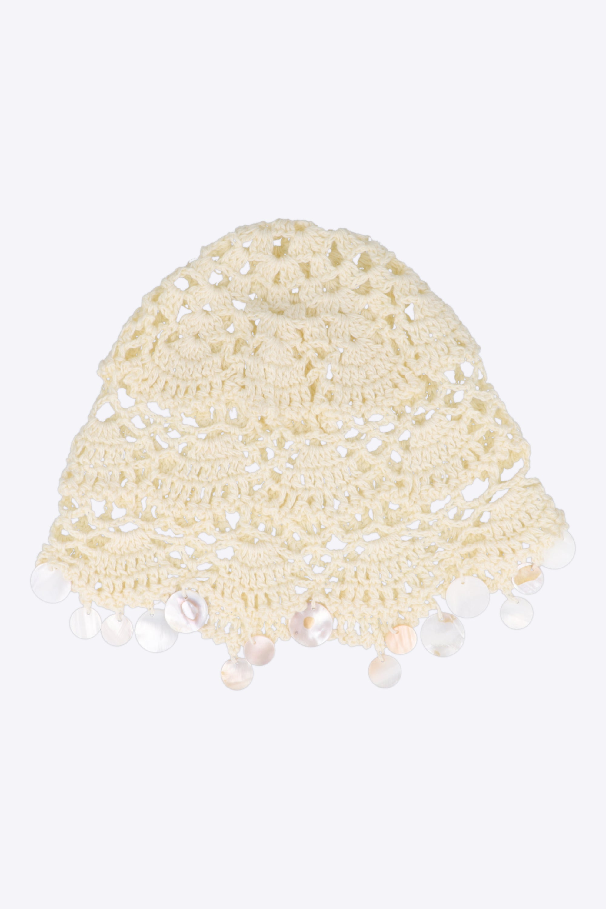 Beanie tejido concha carey