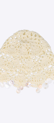 Beanie tejido concha carey