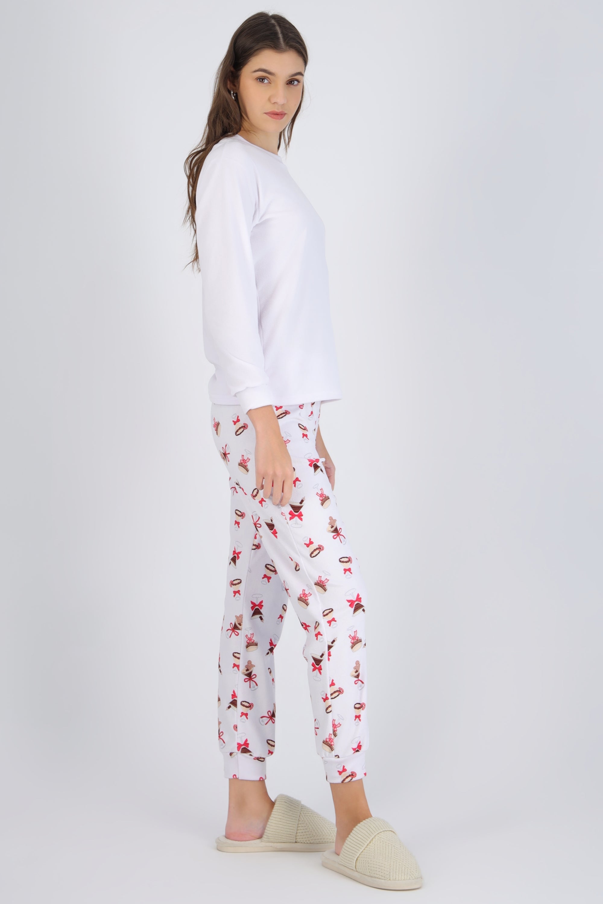 Pijama polar estampado