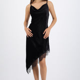 Vestido velvet encaje