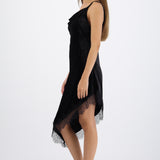 Vestido velvet encaje