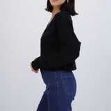 Cardigan cuello v detalle botones