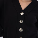 Cardigan cuello v detalle botones
