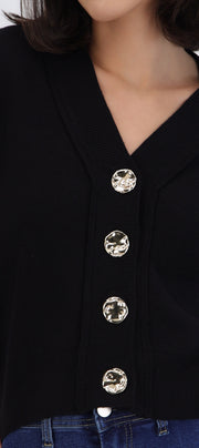 Cardigan cuello v detalle botones