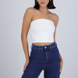 Top cropped liso básico