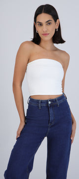 Top cropped liso básico