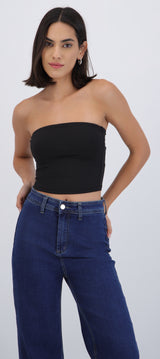 Top cropped liso básico