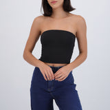 Top cropped liso básico