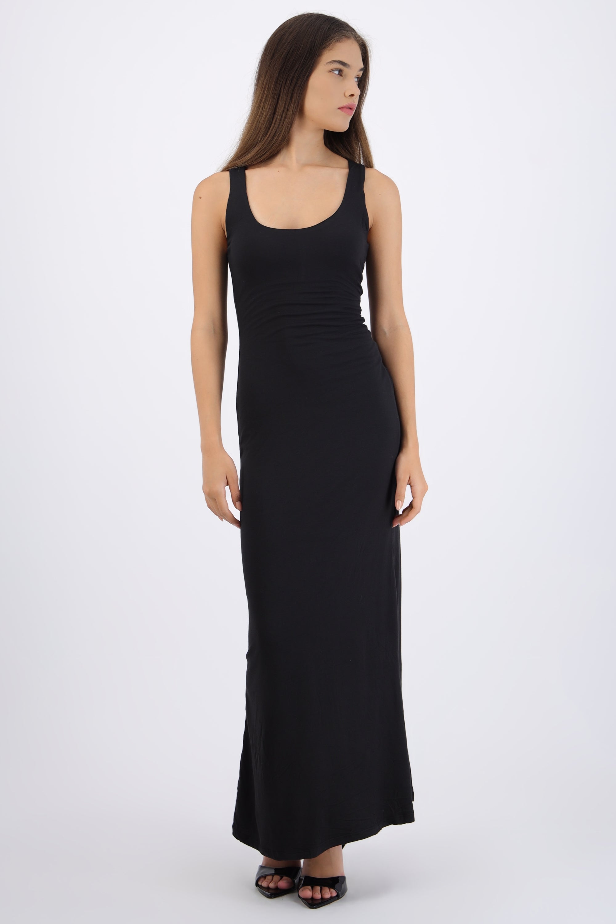 Maxi vestido tirantes liso