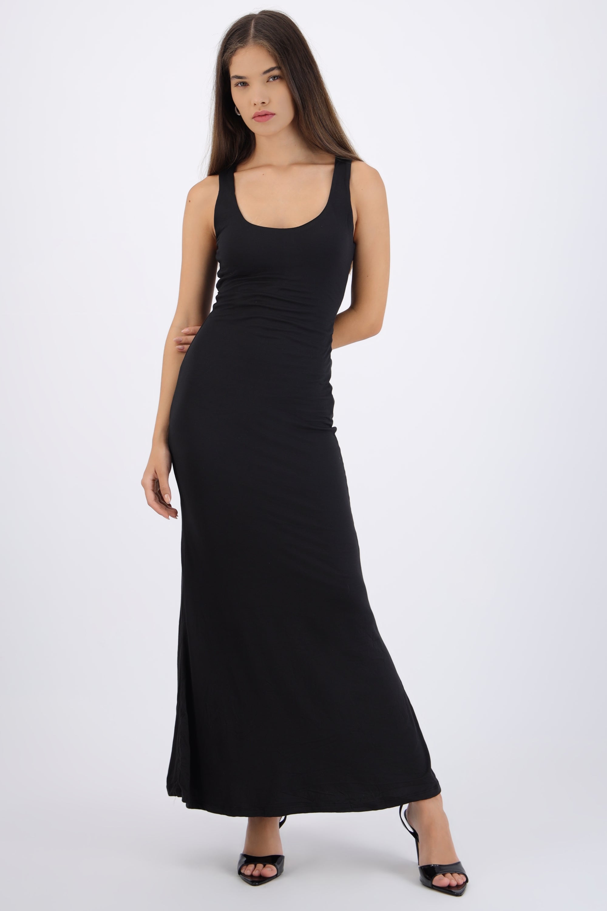 Maxi vestido tirantes liso