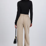 Pantalón recto tiro alto