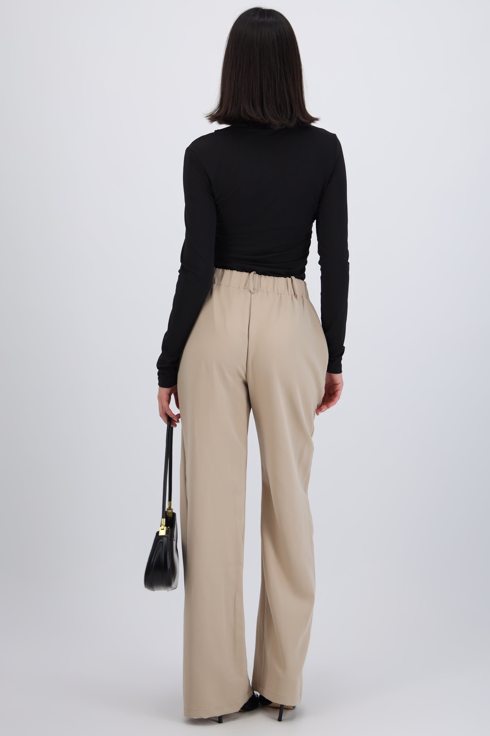 Pantalón recto tiro alto