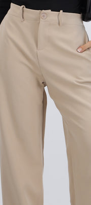 Pantalón recto tiro alto