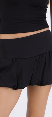 Falda mini globo lisa