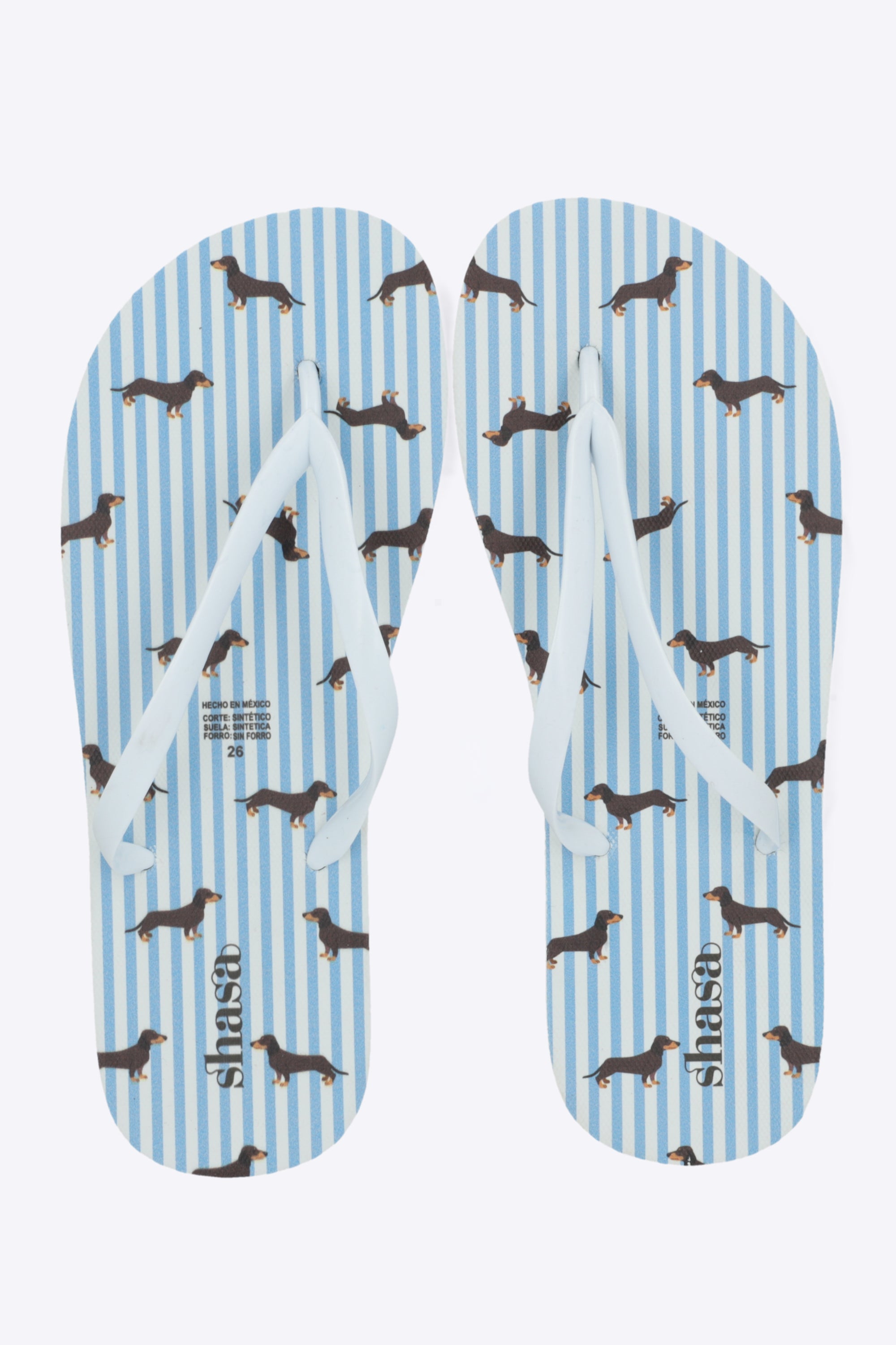 Flip flop estampado perritos