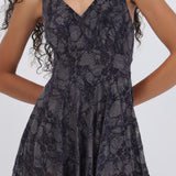 Vestido mesh flock v