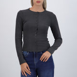 Cardigan botones cuello redondo