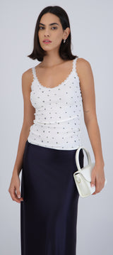 Top tirantes mini print