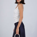 Top tirantes mini print