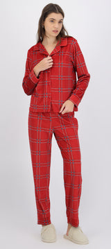 Pijama polar cuadros