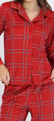 Pijama polar cuadros
