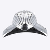 Pinza concha acabado metalico