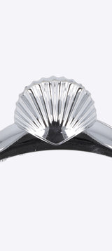 Pinza concha acabado metalico
