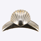 Pinza concha acabado metalico