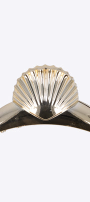 Pinza concha acabado metalico