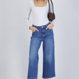 Jeans cropped mid rise
